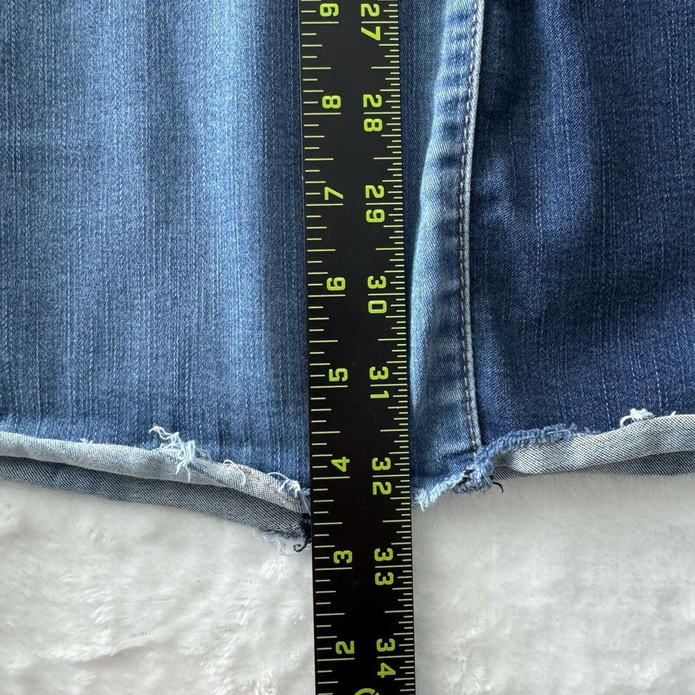 Soho New York & Company Dress Women LARGE Blue Denim Patchwork Stretch Casual - Picture 13 of 13